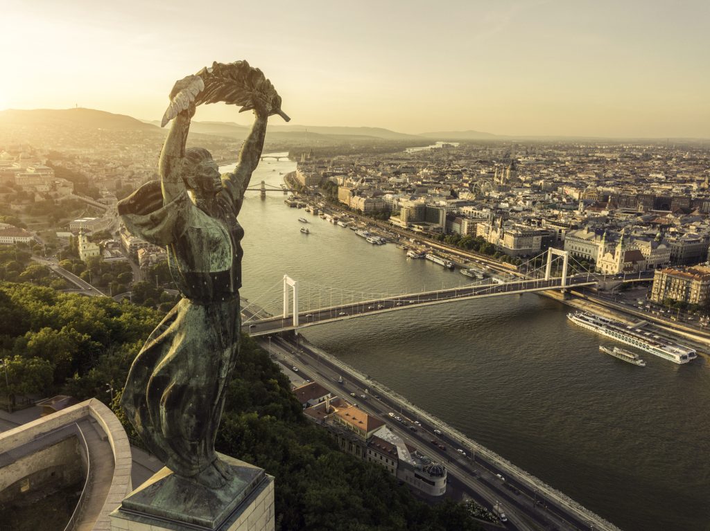 Aerial view from Budapest