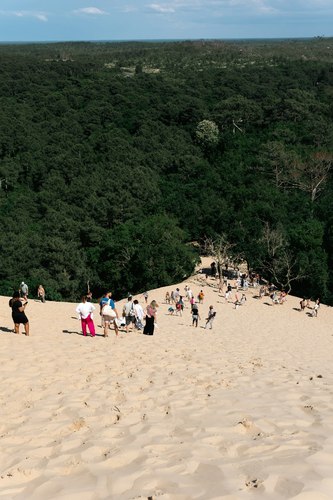 serene off-season beach with few tourists